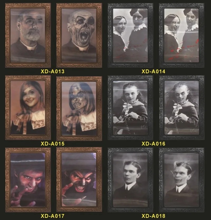 Декоративная картина Счастливого Хэллоуина бара дом с привидениями рамка