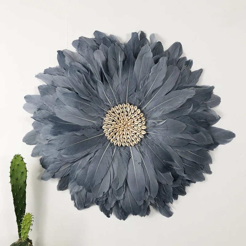 3pcs Set Feather Wall Decoration Pendant Nordic Creative Living Room Decor Porch Bedside Luxury Hanging Boho | Дом и сад