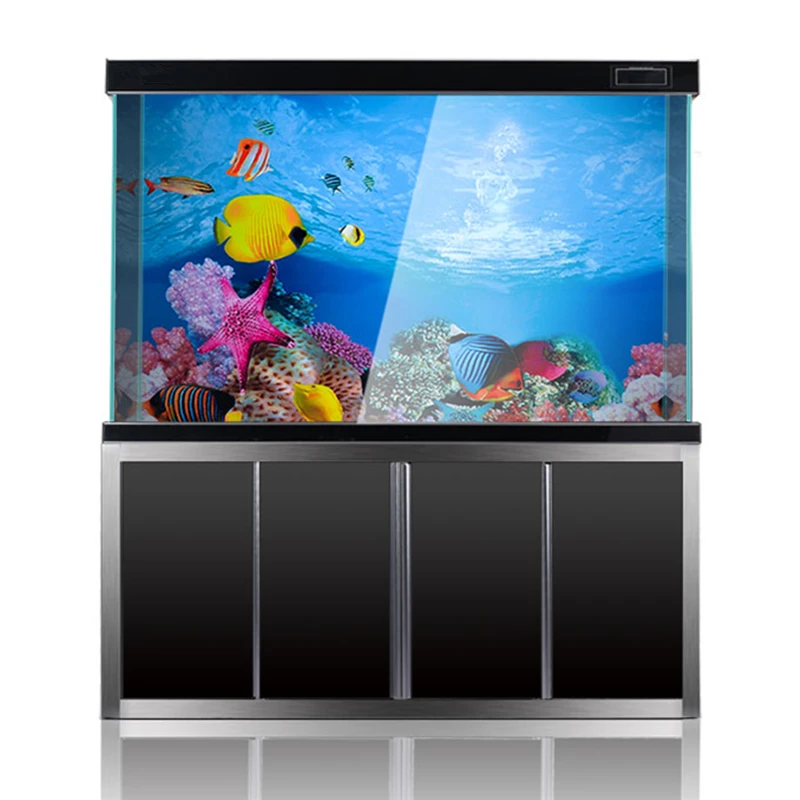 ПВХ двухсторонний аквариумный фон Плакат Украшение Аквариум океан декоративный