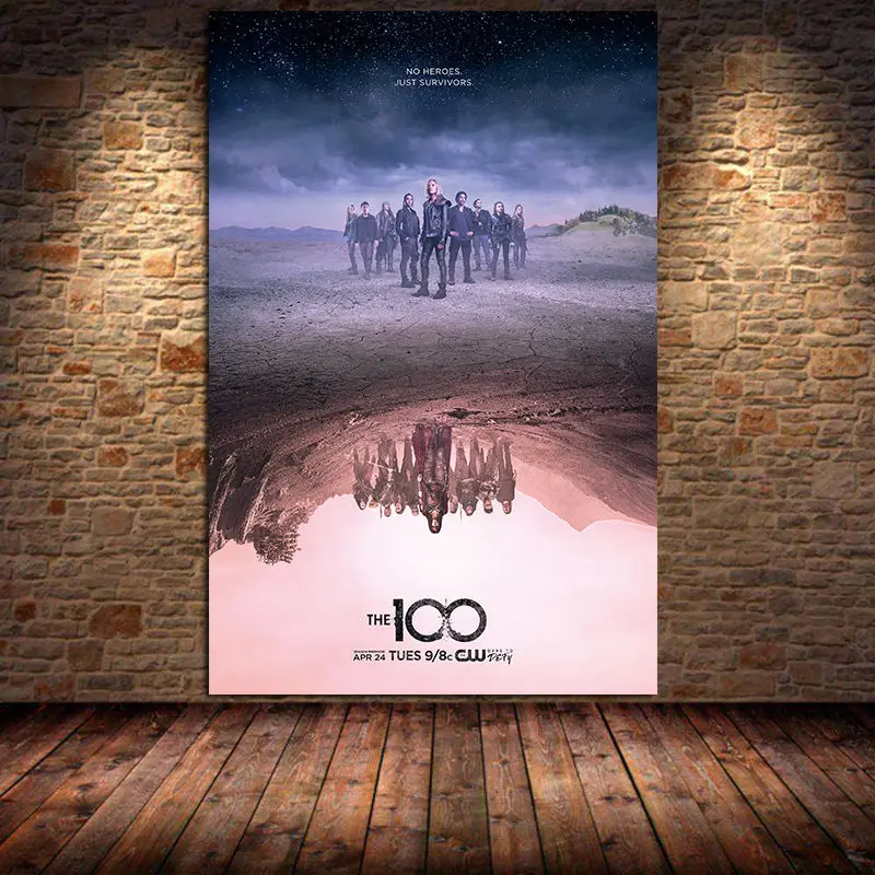 

The 100 TV Science Fiction Movie Canvas Painting Posters and Prints Cuadros Wall Art Pictures For Living Room Bedroom Unframed