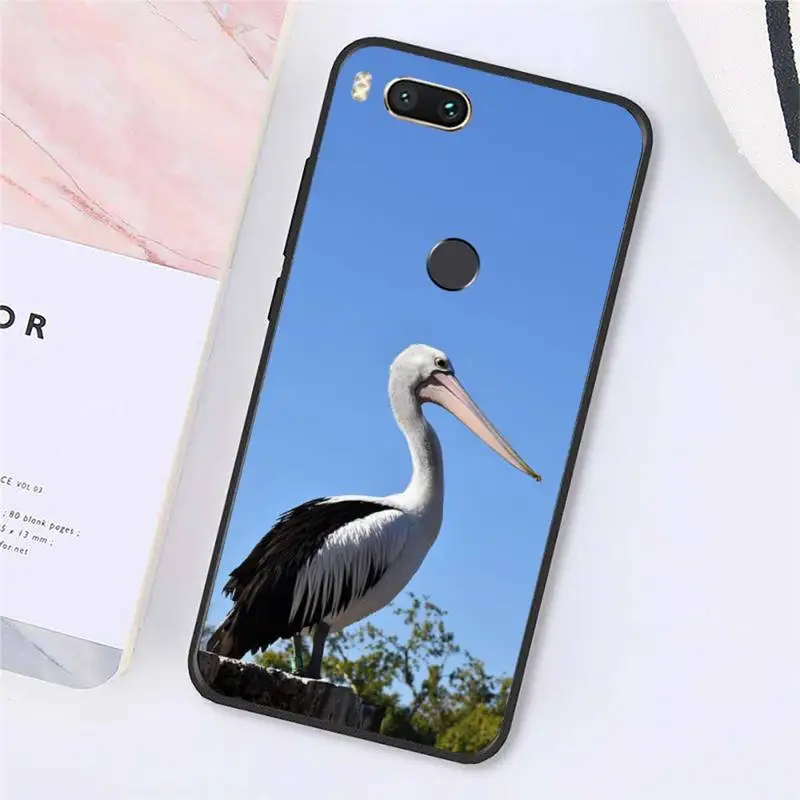 

pelican cute animal Phone Case For Xiaomi Redmi note 7 8 9 t k30 max3 9 s 10 pro lite Luxury brand shell funda coque