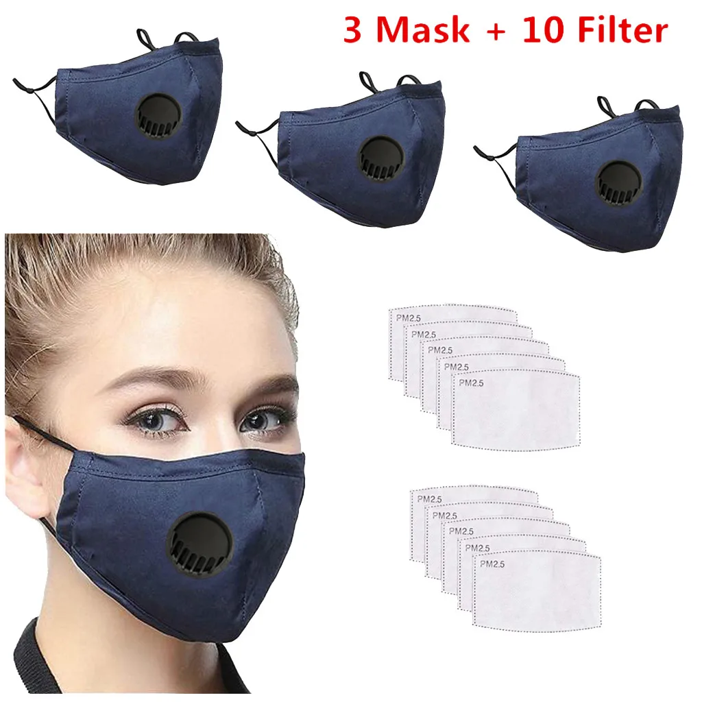 Моющаяся хлопковая маска Для Лица рта респиратор Пылезащитная Pm2.5 ветрозащитная