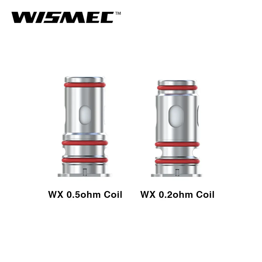 

Original Wismec WX Replacement Coil For Reuleaux RX G Kit (4pcs/pack) 0.2ohm/0.5ohm Coil Eletronic Cigarette Core Head Vape