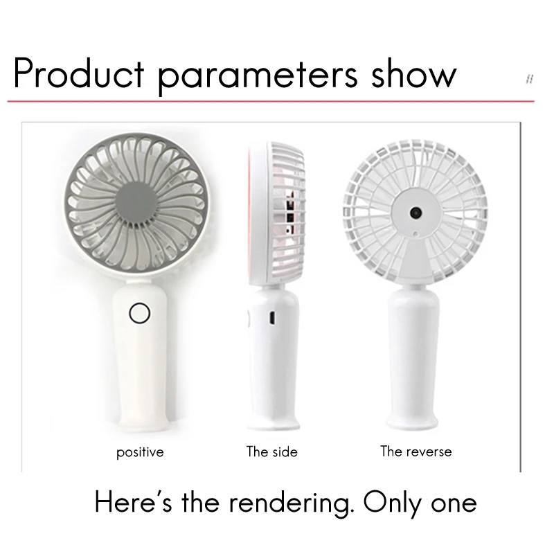 

Rechargeable Portable Handheld Fan USB Mini Fan Four Leaf Fan Design Third Gear Wind Speed Silent Operation