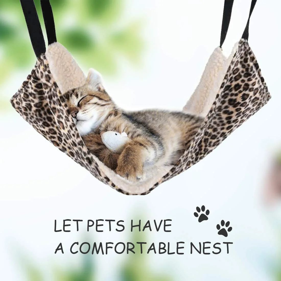 

Hanging Cat Hammock Loungers Beds Cat Small Pet Sleeping Bags Mat Short Plush Warm Kitten House Sofa Cushion Suppllies for Cats