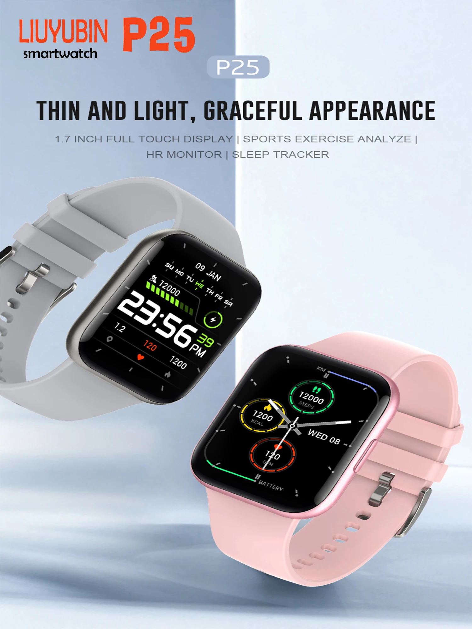 

2021 New Women Smart watch Men 1.69" Color Screen Full touch Fitness Tracker Men Call Smart Clock Ladies For Android IOS+BOX