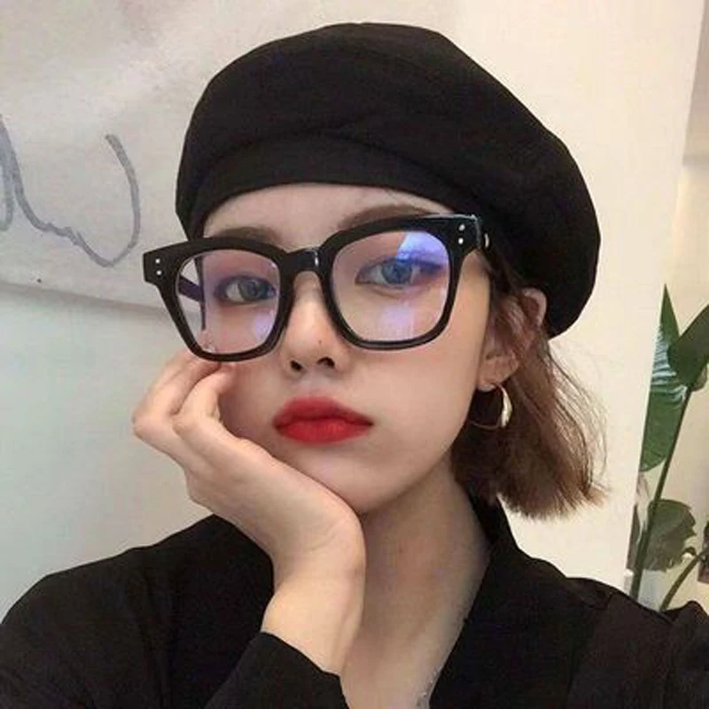 2020 ретро мужские прозрачные очки линзы PC Comotuer квадратные оправы для очков женщин