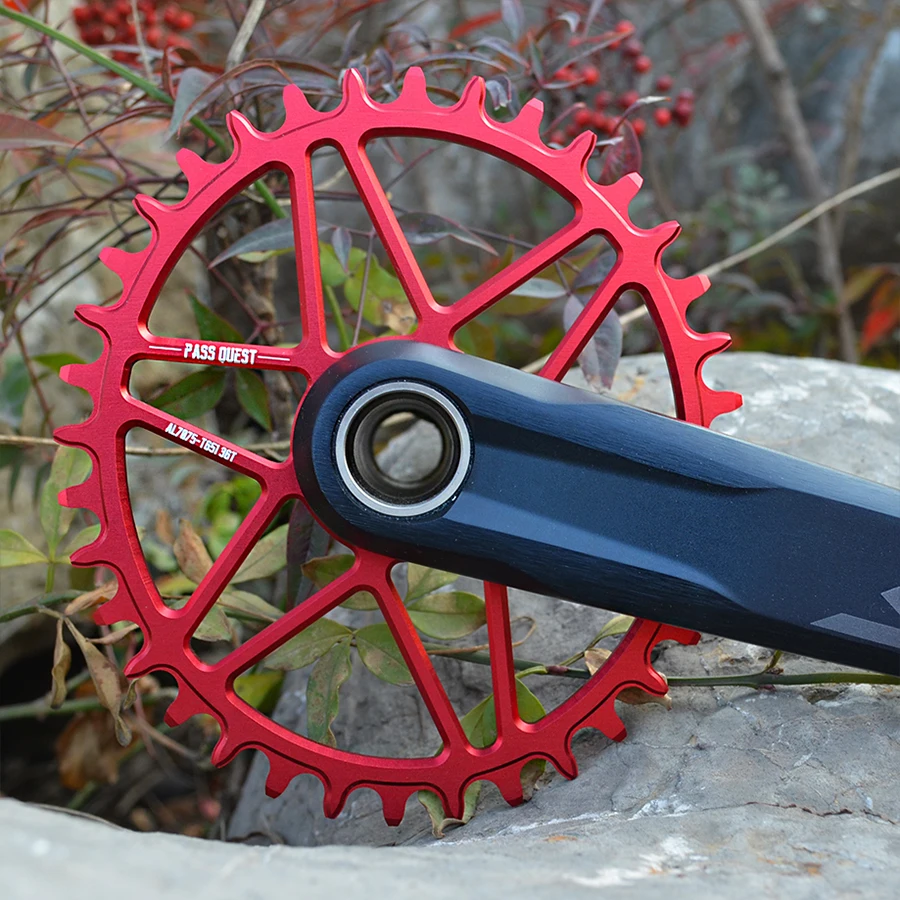 PASS QUEST овальная Звездочка 0 мм смещение MTB узкая широкая цепь из колец