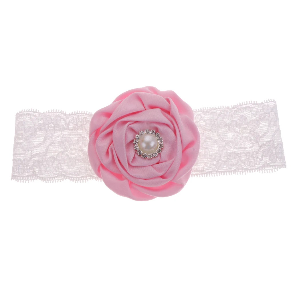 Повязка на голову для маленьких девочек Кружевная лента с цветами Аксессуары