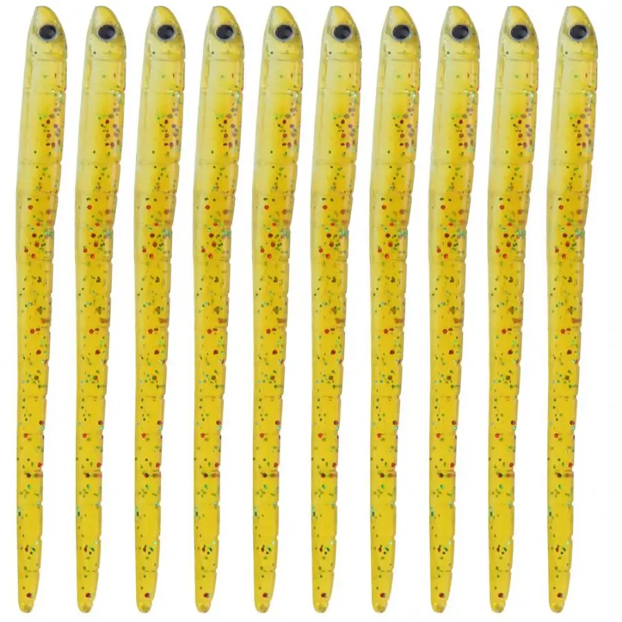 10 шт. искусственные рыболовные приманки червяк мягкий дождевой червь приманка