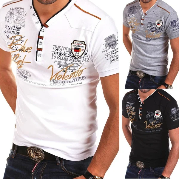 

ZOGAA Brand men Polo Casual shirt short-sleeved POLO shirt casual men shirt 2019 V-neck printed Polo shirt men size S-4XL 2020