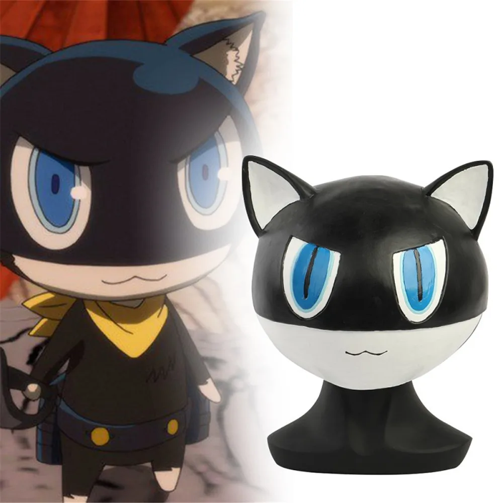 Косплей Persona 5 Morgana Маска латекс животное черная кошка Мона Хэллоуин Вечерние