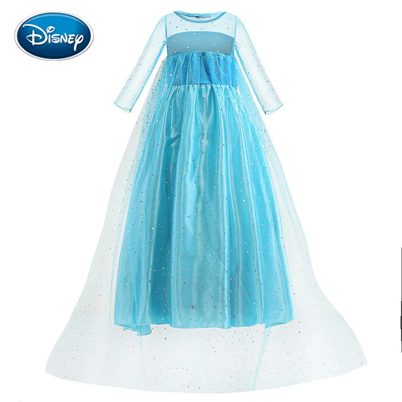 Disney королевой из м/ф “Холодное сердце” платье Эльзы для девочки одежда