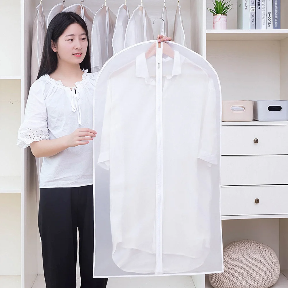 

10pcs Bags Coat Dust Covers PEVA Storage Bags Clothes Dust Covers