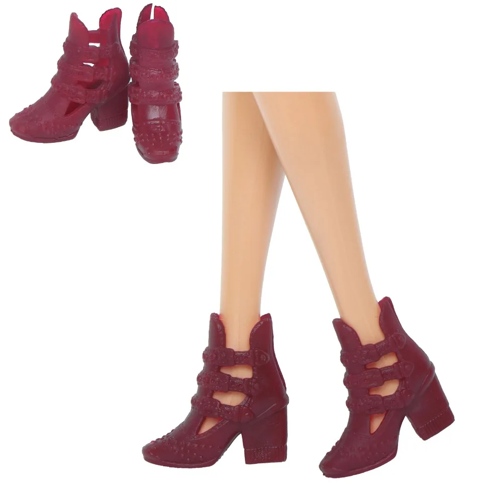 1 Pairs High Quality Doll Shoes Mix Style Heels Boot Sandals Dress Up Accessories for Barbie Dollhouse Kids Toy | Игрушки и хобби