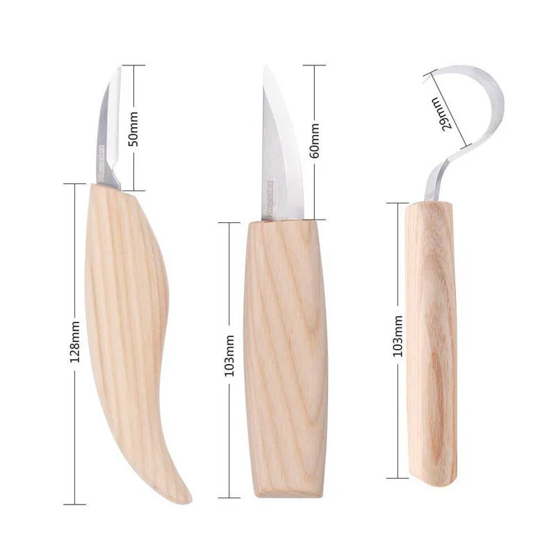 2/5 шт./компл. нож из нержавеющей стали для резьбы по дереву DIY художественное