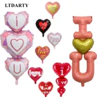 Воздушный шар из фольги в форме сердца, 2 шт., 18 дюймов