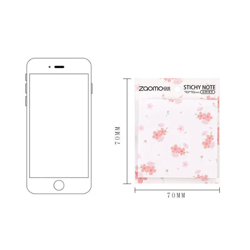 

90pcs cute Japanese style romantic cherry blossom season sticky notes Beautiful 4 choices