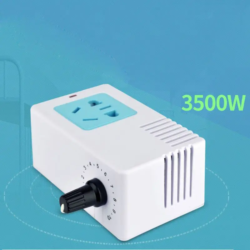 

Voltage Converter Socket AC220V 3500W 10 Gears Plug Anti Trip Electric Regulator