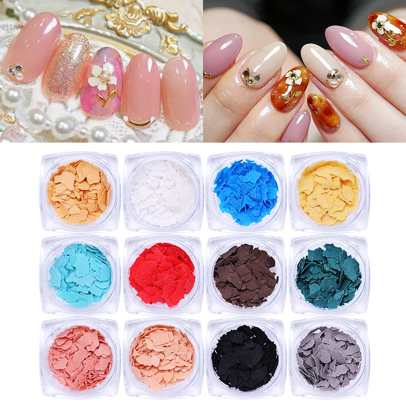 6 коробок/набор неправильный фрагмент метеорита для ногтей МИКАС листы дизайна 3D