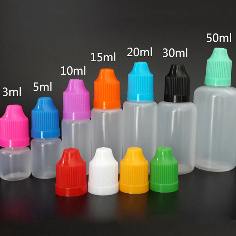 Пластиковая бутылка капельница 3/5/10/15/20/30/50 мл 100 шт.|bottle empty|empty bottleplastic 50ml bottles |