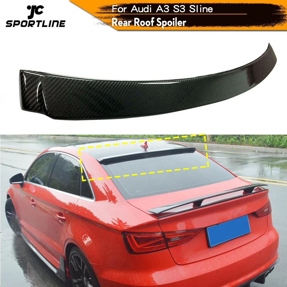 

Задний спойлер на крышу для Audi A3 Sline S3 из углеродного волокна