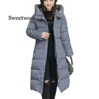 winter women parkas coats casual long sleeve hooded jackets 2020 autumn new warm solid zipper long outerwear
