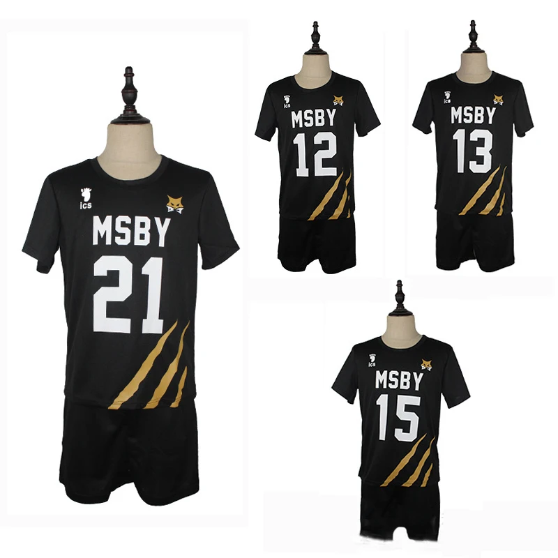 

Haikyuu Cosplay Costume MSBY Volleyball Club Karasuno High School Shoyo Hinata Kotaru Bokuto Sportswear Jerseys Uniform