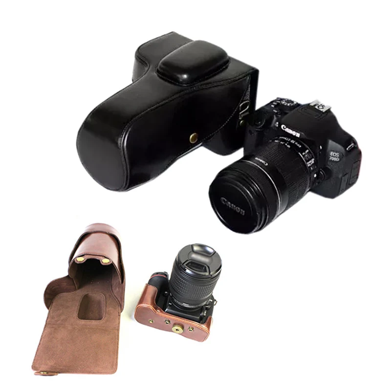 Чехол из искусственной кожи для камеры Canon EOS Rebel T6i T6s T5i T4i T3i 750D 760D 700D 650D 600D защитный