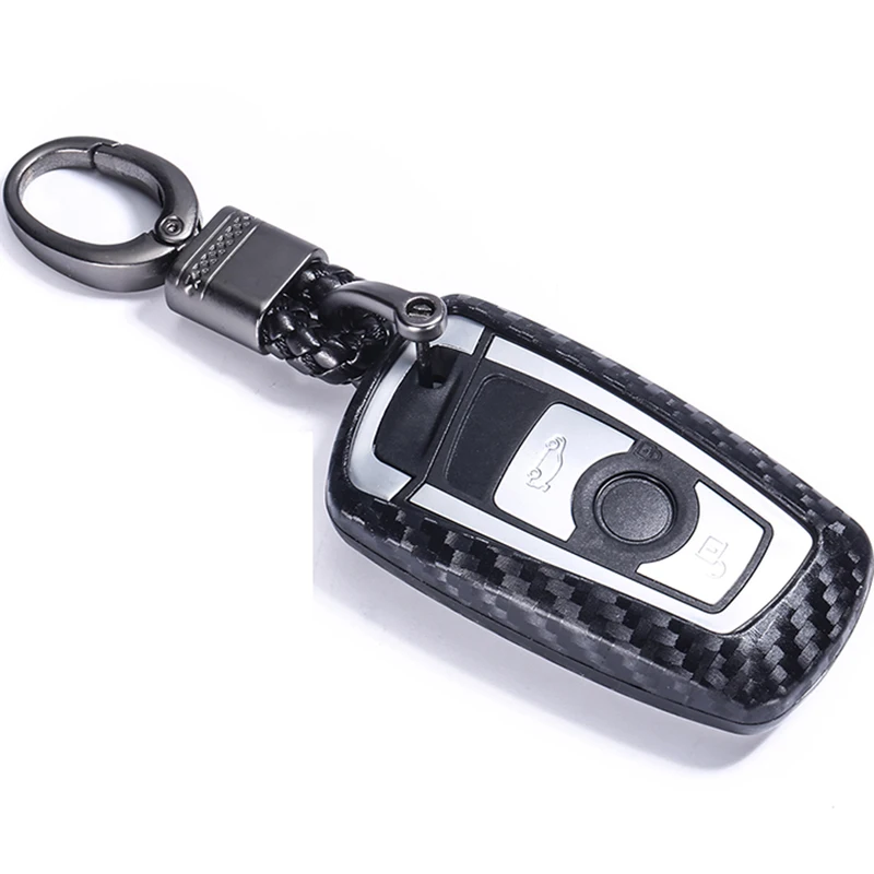 Caron волокна рулевого колеса автомобиля силикона чехол держатель для ключа BMW E30 E36