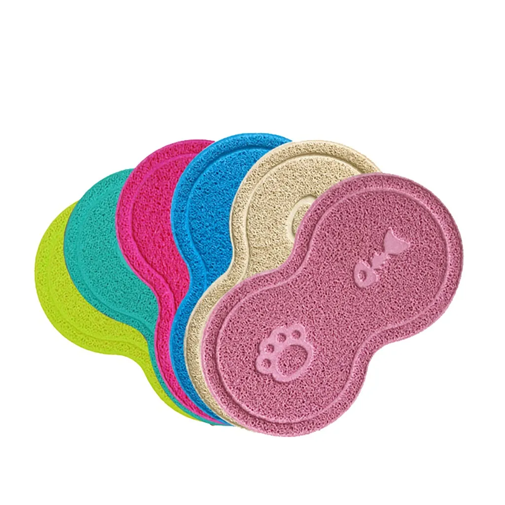 Коврик из ПВХ для питомцев водонепроницаемый нескользящий коврик кормления