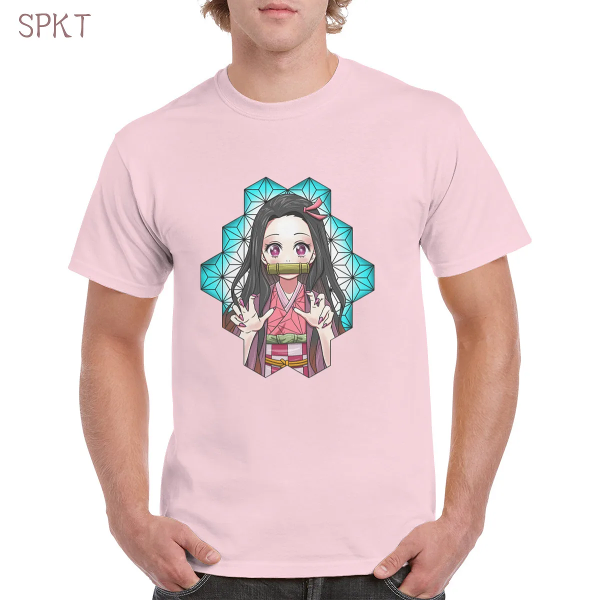 

Nezuko Demon Slayer Anime Comics Passionate Hot t shirt Top Soft Oversized Tee Female/Man T-Shirt Cotton
