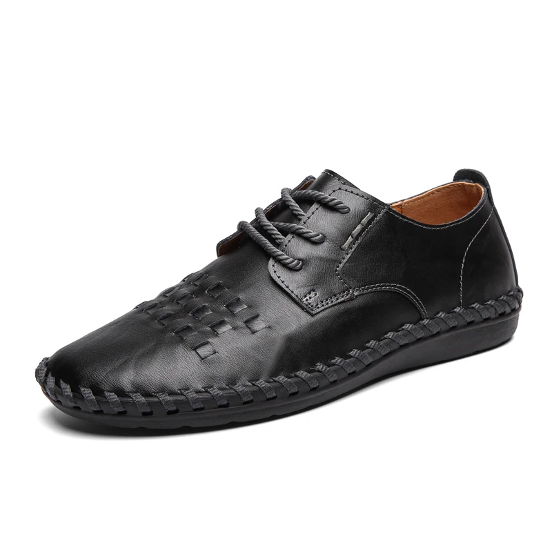 

New Men's Casual Shoes Spring Autumn Comfortable Leather Shoes Breathable Outdoor Non-slip Men Shoes Loafers 38-48