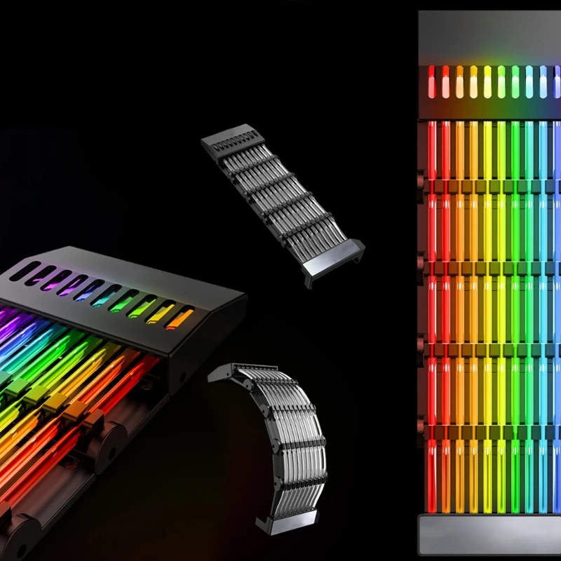 

24 Pin RGB Light Extension Cable Rainbow Streamer PSU 5V 3-Pin ARGB Sync Power 1XCB