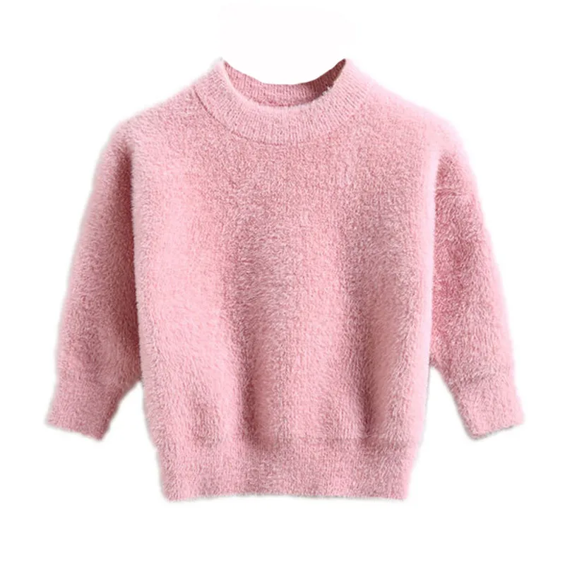 Рождественские свитера для маленьких девочек Зимняя одежда детей Вязаный свитер