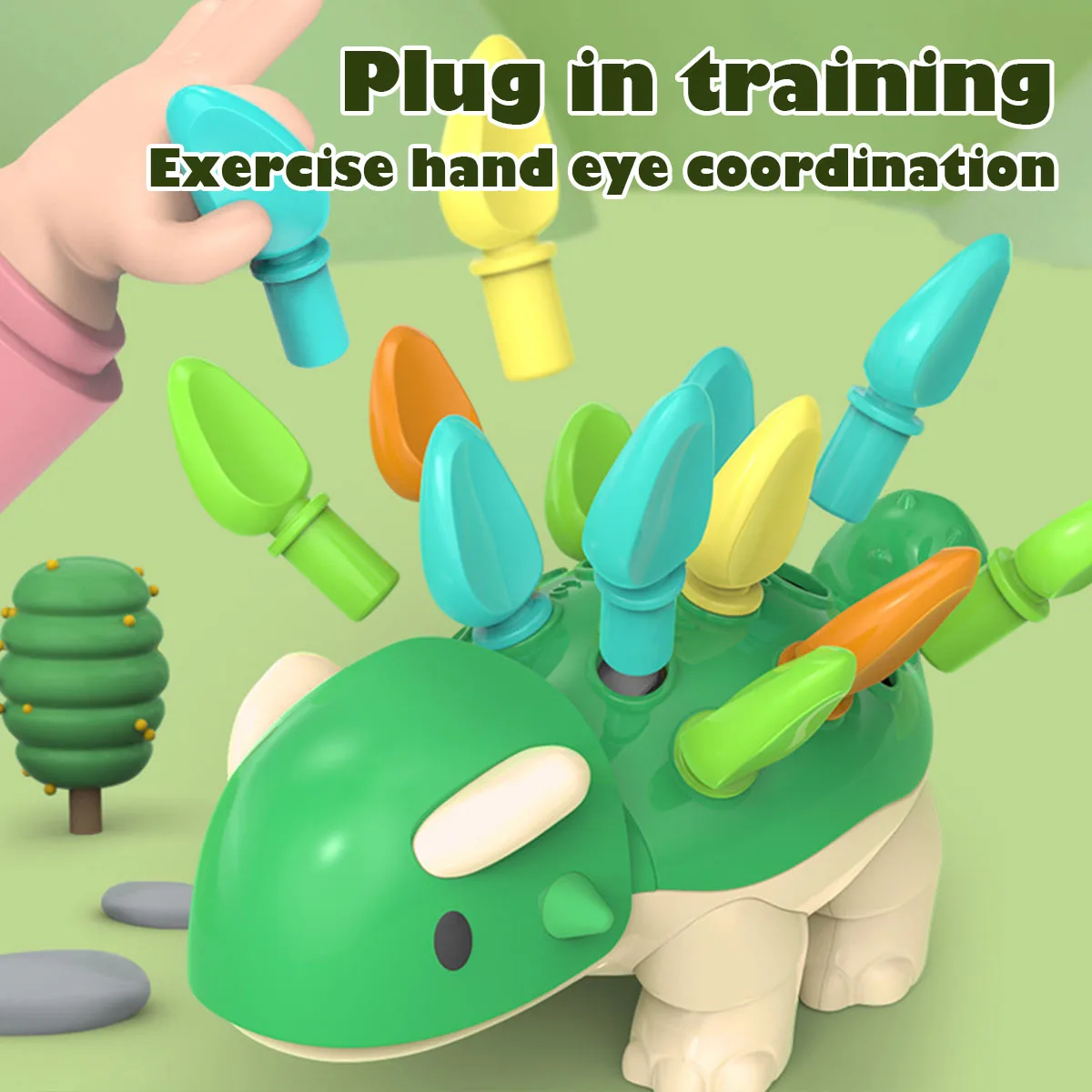 

Training Focused on Children's Fine Motor Hand-Eye Coordination Fight Dinosaur Fine Motor Toys Baby Educational Toy
