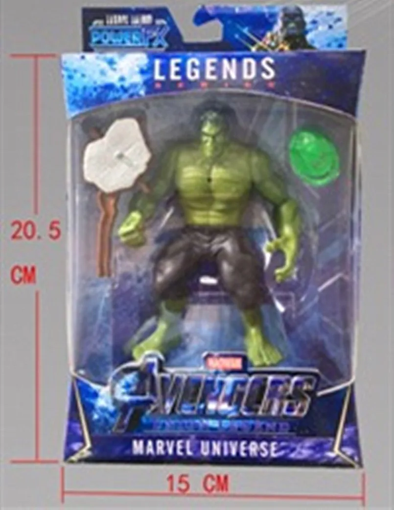with box Фигурка Marvel, Мстители, Бесконечная война, аниме, Супер герои, Капитан Америка, Железный человек, Человек-паук, Халк, Тор, коллекция игрушек - Цвет: with box