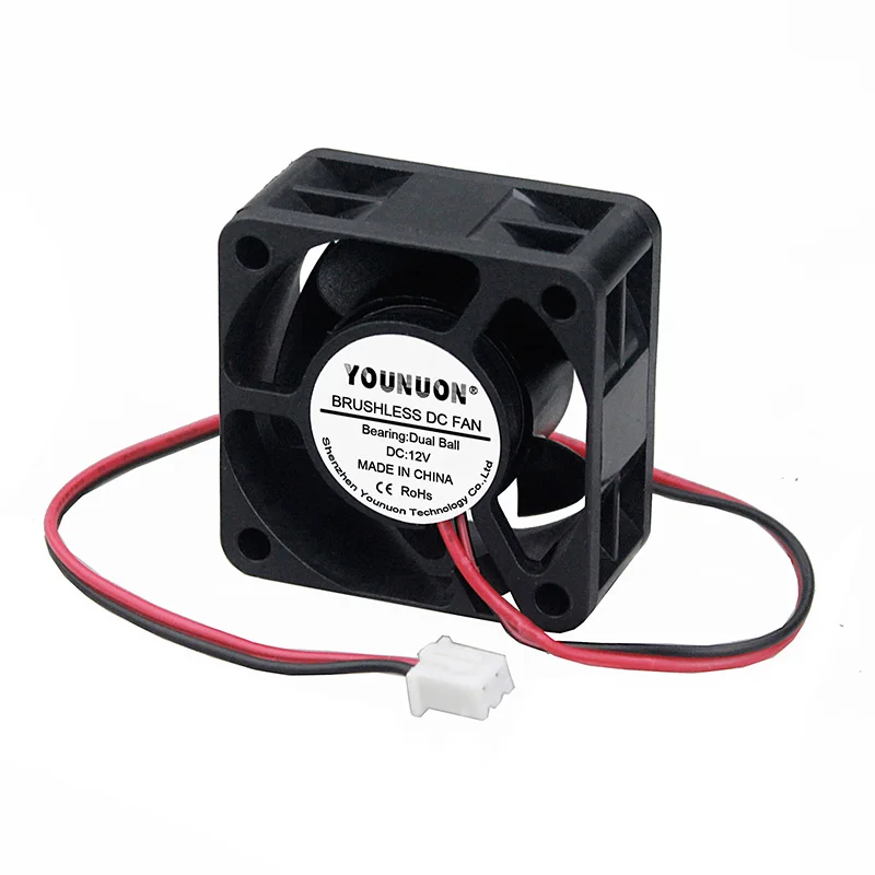 2 шт. YOUNUON 40mm 24V 12V 5V 4020 чехол для мини-компьютера охлаждения фанатский мяч втулка подшипника подшипник 2Pin высотой 4 см; 40x40x20 мм