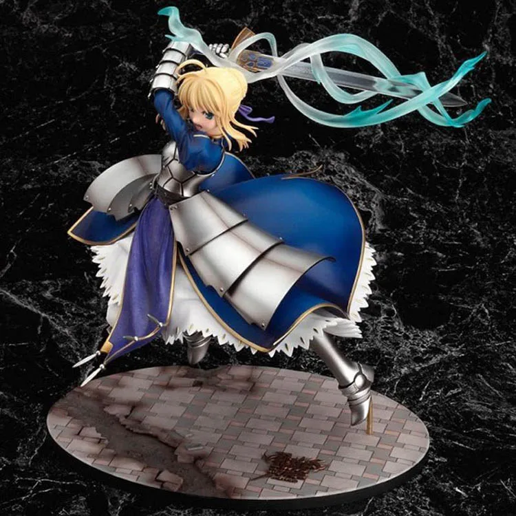 Аниме Fate Stay Night Saber Lily Excalibur ПВХ фигурка героя игры Рисунок Модель Коллекционная
