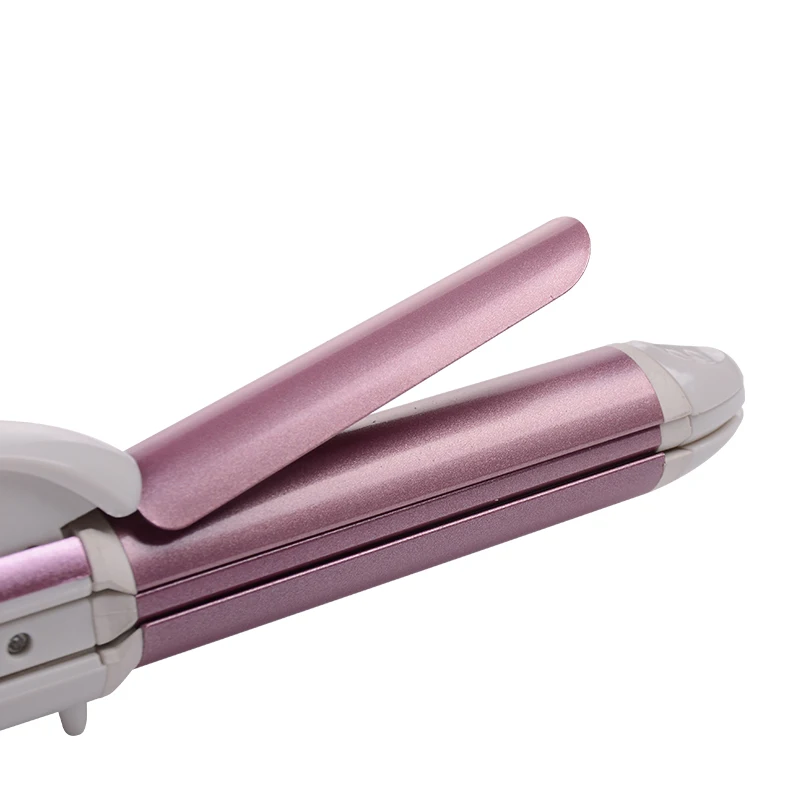 

3 In 1 Hair Straightener EU Plug Hair Curling Iron Multifunction corrugated Flat Iron Corn Plate Heated Roller