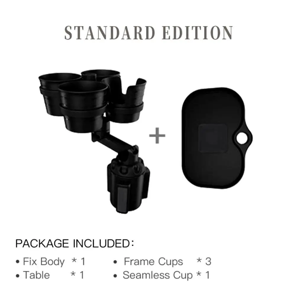 

4 In 1 Mintiml Cup Holder Expander Adapter Rotatable Wireless USB Charging Tray For Vehicle Phone Organizer Drinking Bottle Tray