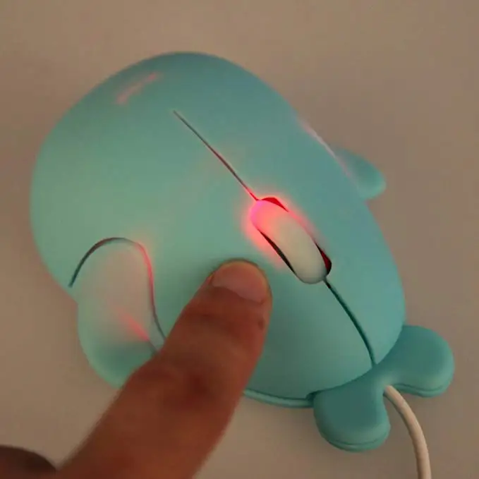 Cartoon Dolphin Wired Mouse 1600 DPI Gaming High Quality Computer for Business Office Laptop Pc Pink Girl | Компьютеры и офис