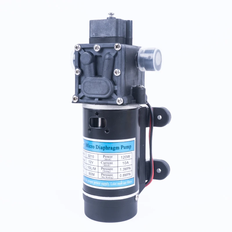 12V 24V 120W 10L/мин миниатюрный высокого Давление мембранный насос с автоматическим выключателем с обратным течением Многофункциональный насос работающий на постоянном токе