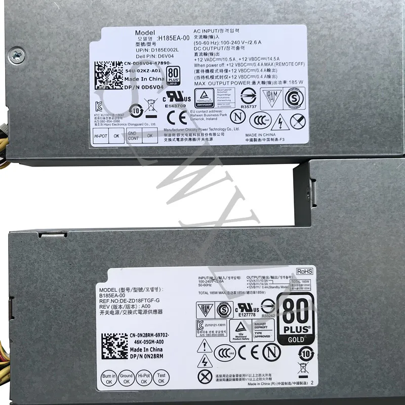 SZWXZY Новый оригинал для DELL Inspiron 23 5348 Питание H185EA-00 CN-0D6V04 0D6V04 D6V04 B185EA-00 CN-0N28RM 0N28RM N28RM |