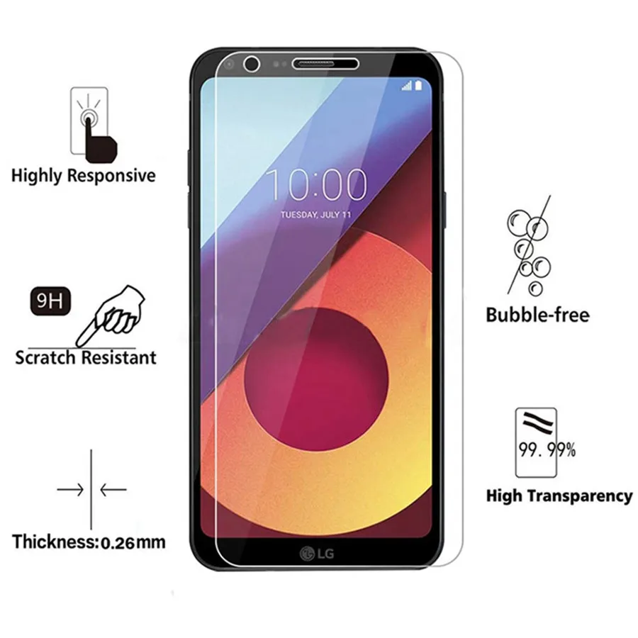 Закаленное стекло для lg Q6 Q 6 Защитная пленка экрана на alpha Q6a a M700 экрана|Защитные