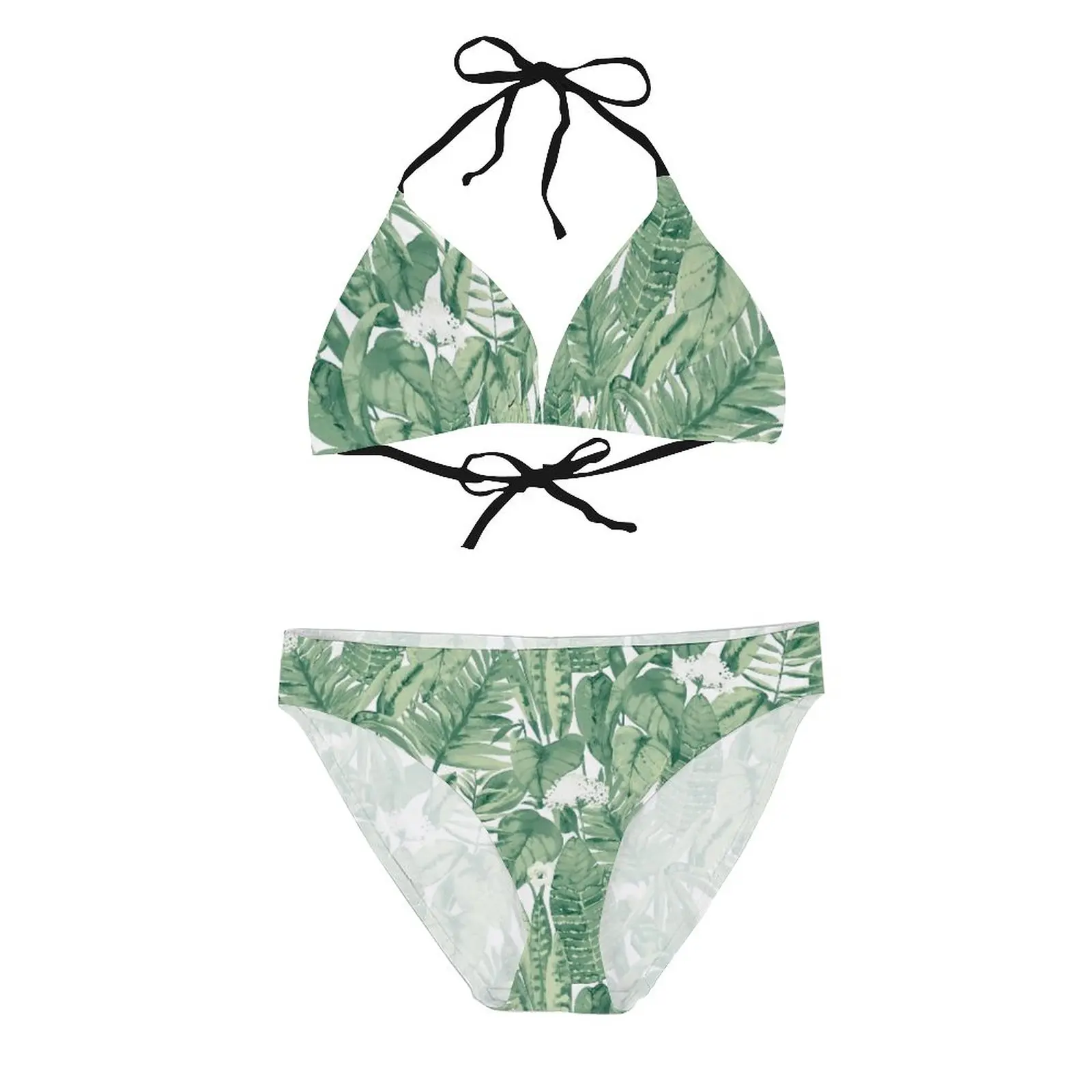 

Женские пикантные бикини 2021, женский купальник с цветочным принтом, комплекты платьев со средней талией, женский купальный костюм с тропиче...