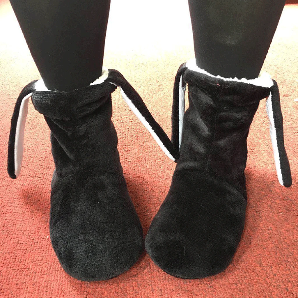 Женские удобные теплые тапочки пушистые плюшевые домашние с флисовой подкладкой