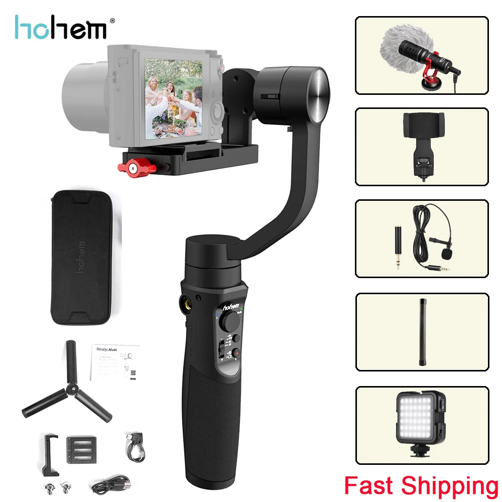Hohem iSteady мульти 3 осевой ручной шарнирный стабилизатор для камеры GoPro Sony RX100 Canon G Hero