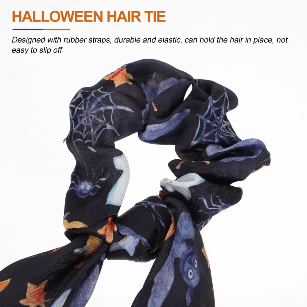

4pcs Pumpkin Hair Ties Hair Bands Hair Scrunchies Ponytail Holder