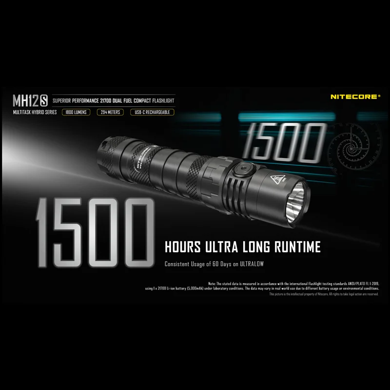 Продажа Тактическая вспышка NITECORE MH12S, суперъяркая перезаряжаемая ламсветильник 1800 люмен с аккумулятором 5000 мАч, светильник для наружного светильни... Дешево Тактическая вспышка NITECORE MH12S, суперъяркая перезаряжаемая ламсветильник 1800 люмен с аккумулятором 5000 мАч, светильник для наружного светильни...